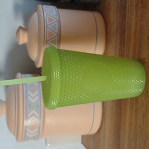 Starbucks studded Tumblr and glowing green 16 oz